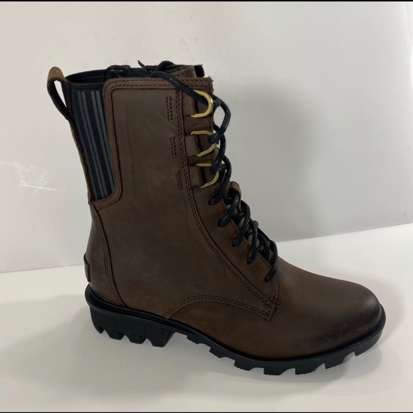 SOREL WOMEN’S PHOENIX Leather Combat Boot Size: - Picture 5 of 11